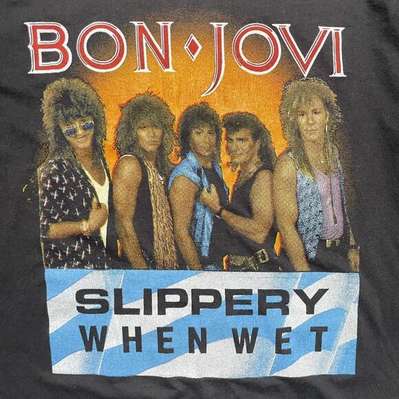 Vintage 80’s Bon Jovi & Cinderella Band Tee - Picture 3 of 8